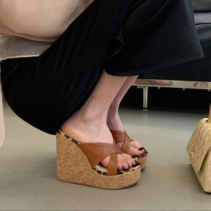 Brown Wedge Heel Sandals Woman - Crossfit Belt review and price