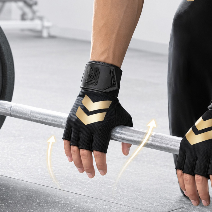 Half finger fitness gloves wit - Weightlifting Gloves review and price